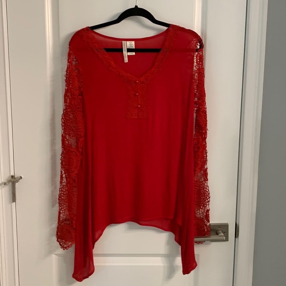 Crochet detail top